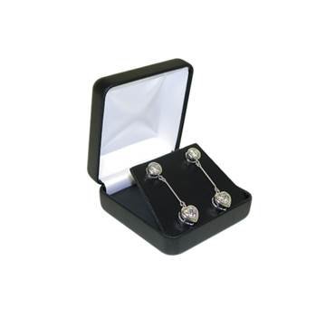 classic metal earring or pendant flap box